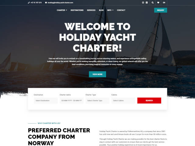 Holiday Yacht Charter